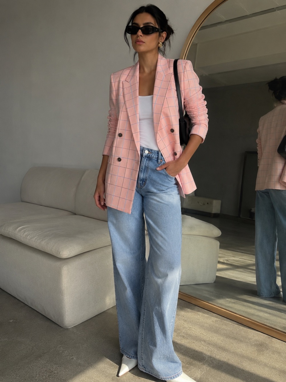 $673 NWT Paul Smith - Summer Pink Linen-Blend Double-Breasted Blazer